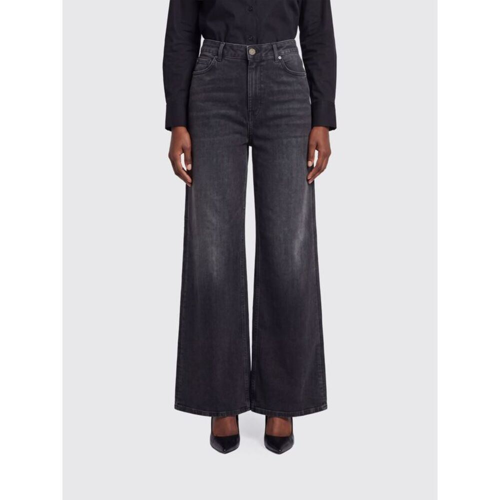 Twinset Women Twinset High-Waisted Wide-Leg Jeans In Cotton Blend Denim